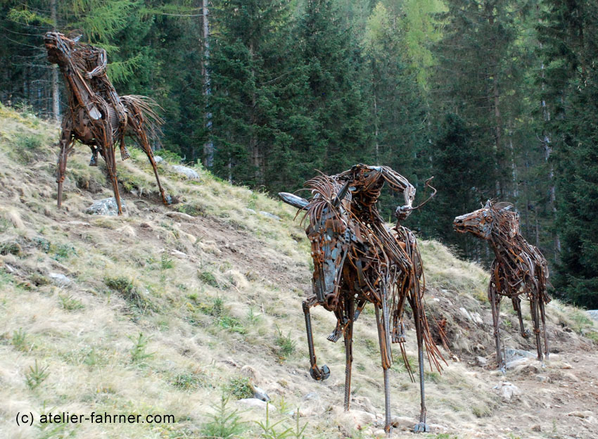 fire riders atelier  fahrner guenther sculpture